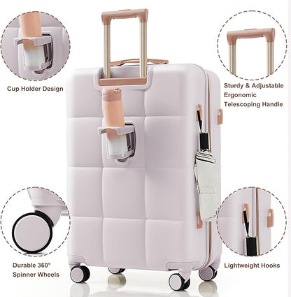 Hard Shell Suit case with Spinner Wheel Lightweight TSA Lock