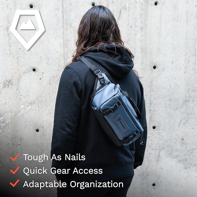 WANDRD ROGUE V1 6L Sling: Compact Camera Sling and Crossbody Bag with Fast Access, 3-Way Carry– Lightweight Everyday Bag Great for Travel, Photography, and Daily Use (Aegean Blue)