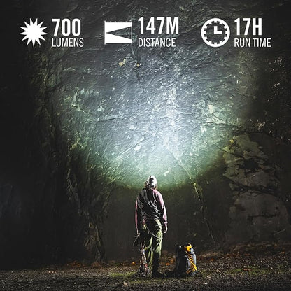 Coast FLX7 700 Lumen LED Headlamp with Twist Focus, 3 x AAA Alkaline Batteries Included