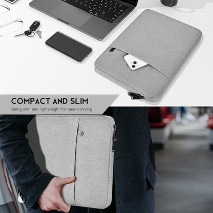 17 inch Laptop Sleeve Case for HP 17.3 Laptop, Pavilion 17, Envy 17, ASUS Vivobook 17, Acer Chromebook 17, Dell Inspiron 17, Lenovo IdeaPad 17, Water-Resistant 17.3 Computer Carrying Bag(Grey)
