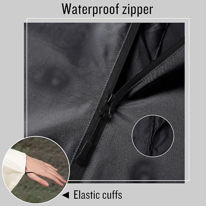 SaphiRose Unisex Rain Poncho Waterproof Raincoat Hooded for Adults Women with Pockets