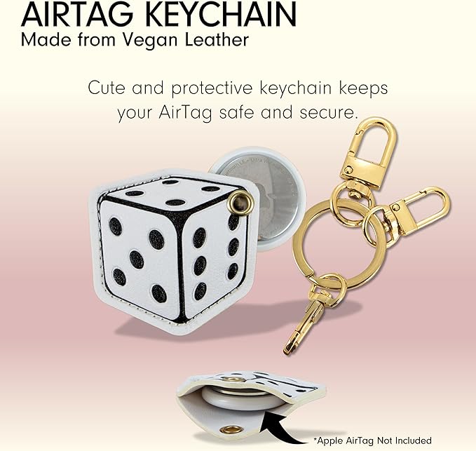 Sonix Keychain Case Compatible with Apple AirTag | Protective Cover Keychain for AirTags | Dice