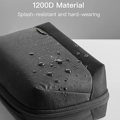Electronics Travel Organizer - 180° Opening Tech Pouch, Waterproof Cable Storage Case, Portable Durable Design, Multi-Layer Organizer | Travel Bag for Wires, Chargers, Gadgets, Cosmetics, Office Daily