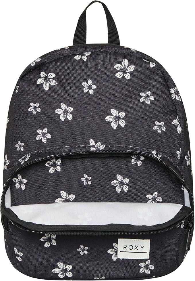 Roxy Women Always Core Backpack | Travel | Everyday Carry | Beach | Polyester | 8L Capacity - Anthracite Sol Searcher Ditsy