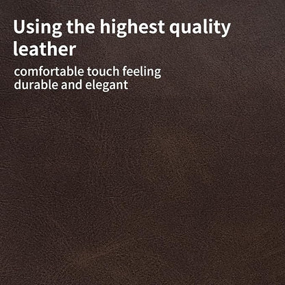 Leather Watch Roll Organizer with 4 Slots,Heavy Duty Waterpoof Watch Storage Box Pouch&Band Storage,Jewelry Roll,Easy Carry On Watchlover Storage,Handmade Ideal for Travel&Home Use,Watch Travel Case
