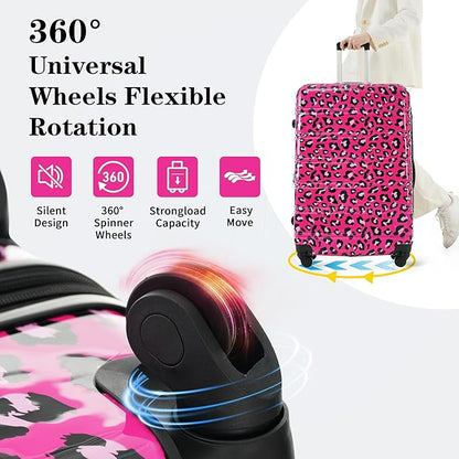 Luggage Sets 3 Piece Durable Suitcase Set with Spinner Wheels, 3 Pcs Hardside Lightweight luggage with TSA Lock, Large Checked Travel Suitcases