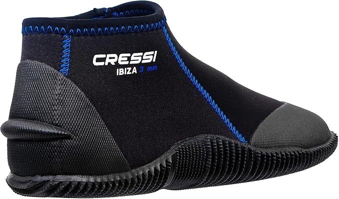 Cressi Adult Neoprene Diving Boots with Anti-Slip Rubber Sole for Water Sports | Ibiza 3mm