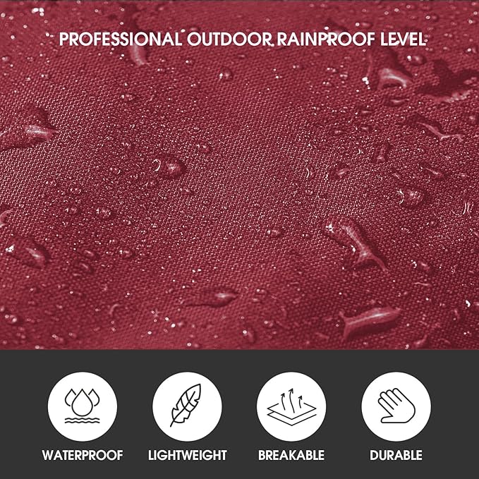 Unisex Rain Poncho for Adults, Hooded Waterproof Raincoat Jacket for Hiking, Camping and Outdoor