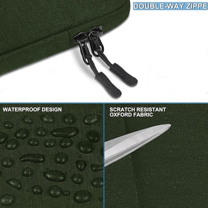 Laptop Sleeve Case 13.3 inch, Shockproof Protective Computer Cover with Accessories Pocket, Laptop Bag Compatible with MacBook Air/Pro 13-13.3 inch, Compatible for MacBook Pro 14 inch, ArmyGreen