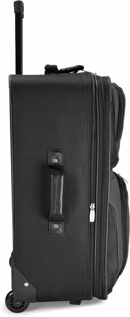 Travel Select Amsterdam Softside Expandable Luggage with Rolling Wheels, Gray, 4-Piece Set (15/21/25/29)