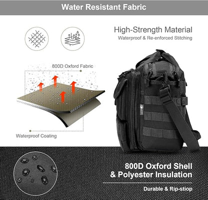 Stypos Tactical Laptop Bag for Men,14inch/15.6inch/17.3inch Messenger Bag Military Shoulder Bag,Flight Work Bags for Pilots