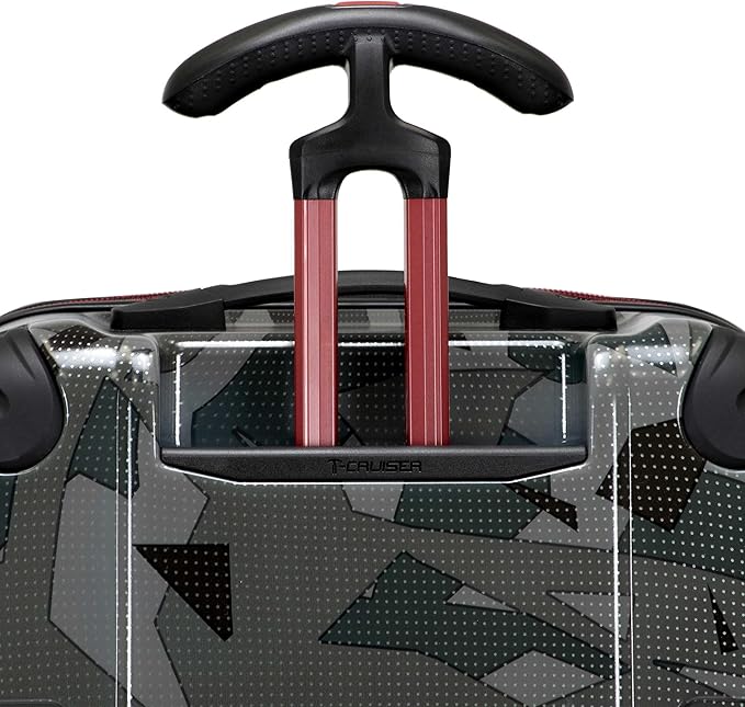 Traveler's Choice Maxporter II 22" Hardside Polycarbonate Spinner Carry-On Luggage, USB Port, TSA Lock, Gray Camo