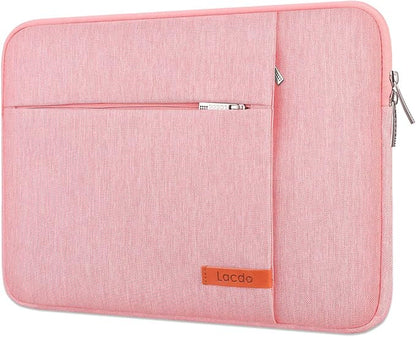 Lacdo 13 inch Laptop Sleeve Case for 13 inch New MacBook Air M4 A3240 2025, M3 A3113, M2 A2681, M1 A2337 | 13" MacBook Pro M2/M1 A2338 A2251 A2289 | 13" iPad Pro M5 / iPad Air M3 Computer Bag, Peach