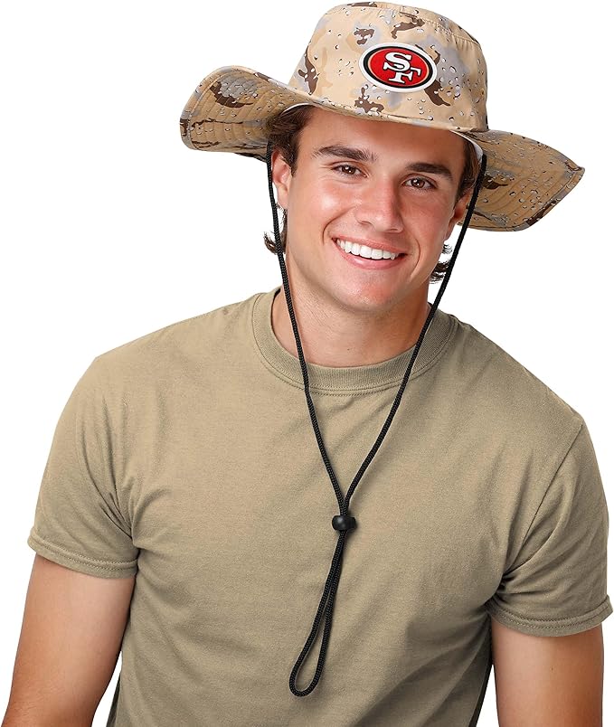 NFL Solid Team Color Logo Sport Outdoor Sun Bucket Boonie Hat