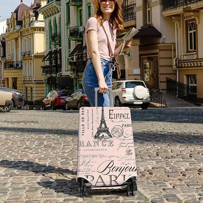 Travel Luggage Cover Suitcase Protector Fits 18-32 Inch Wheel Covers PatternedTravel Related Items Flower Luggage Protector Elastic S