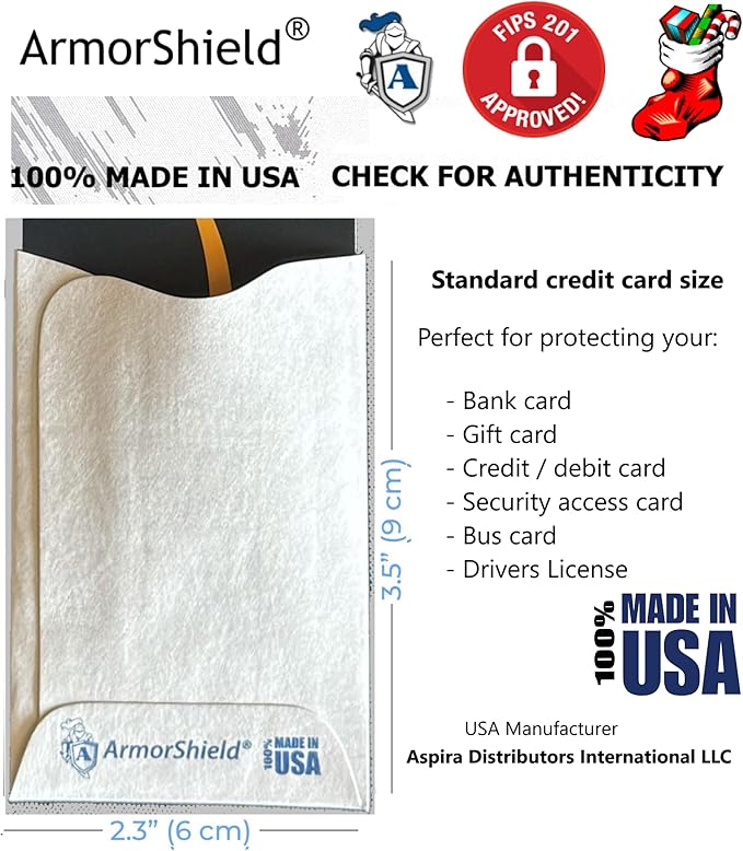 Semper Paratus Gear TYVEK Credit Card Protector Sleeves 100% MADE IN USA - Anti-theft for Travel wallet, purse. RFID Blocking 13.56 mHz Protects from identity theft (30PAK)