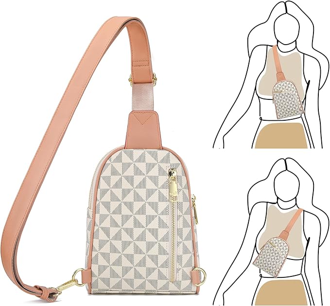 INICAT RFID Blocking Sling Bag,Anti Theft Crossbody Bags for Women,Travel Gifts Cross Body Purses Vegan Leather