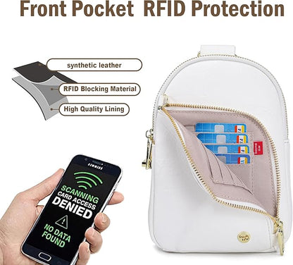INICAT RFID Blocking Sling Bag,Anti Theft Crossbody Bags for Women,Travel Gifts Cross Body Purses Vegan Leather