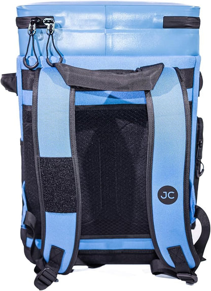 Convertible Cooler Backpack with Dry Storage by JustinCASE | Waterproof Travel Cooler Bag for Drinks, Clothes & Trips