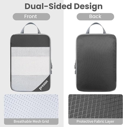 8 Set/6 Set/4 Set Compression Packing Cubes for Travel, Lightweight Vacation Travel Essentials, Travel Accessories for Suitcase Organizer Bags Set, Durable Luggage Organizer