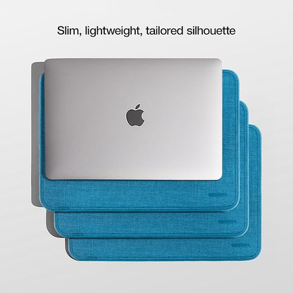 Incase ICON Sleeve with Woolenex - MacBook Air 13 inch M1, 2020, 2019, 2018 & MacBook Pro 13 inch 2019, 2018, 2017, 2016 Case - Fitted MacBook Case, Laptop Sleeve, Hard Cover, Durable (Boutique Blue)
