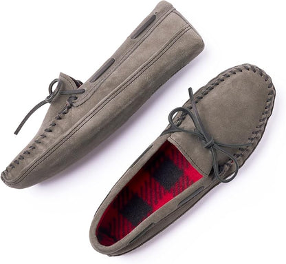 Minnetonka Men's Double Bottom Fleece Slipper