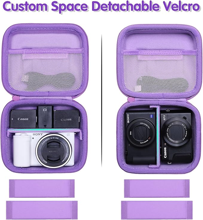 XANAD Hard Case for Sony a6400/a6700/a6100/a6000/ZV-E10/ZVE10 II/RX100 VII or Fujifilm X100VI / X100V Digital Camera (Purple)