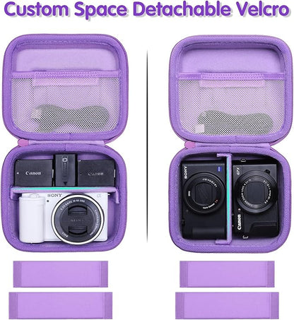 XANAD Hard Case for Sony a6400/a6700/a6100/a6000/ZV-E10/ZVE10 II/RX100 VII or Fujifilm X100VI / X100V Digital Camera (Purple)