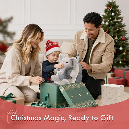Moonkie Hug & Go™ Elephant Toddler Backpack – Soft Plush Bag with Take-Along Toy for Boys Aged 2–4 | Ideal for Daycare | Travel & Birthday Gifts