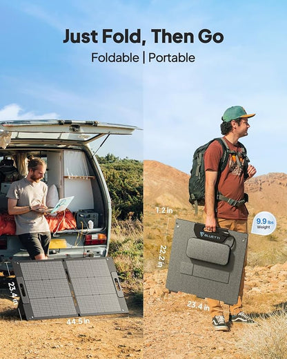 BLUETTI Elite 100 V2 Solar Generator with 100W Solar Panel (Ships Separately), 1024Wh Portable Power Station w/ 4 1800W AC Outlets, 35% Smaller, Ideal for Camping, Emergencies, Backup Power (2025 New)