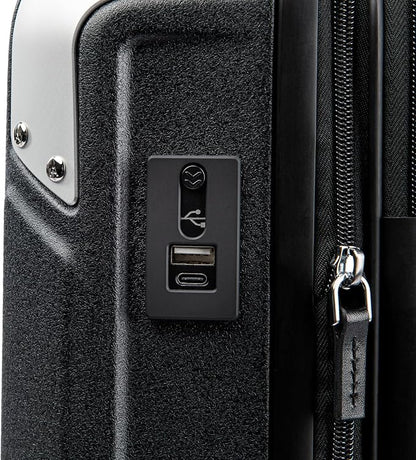 Travelpro Platinum Elite Hardside Expandable Carry on Luggage, 8 Wheel Spinner, TSA Lock, Hard Shell Polycarbonate Suitcase, Shadow Black, Carry on 21-Inch