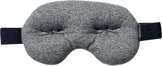 Brownmed IMAK Eye Pillow - Sleep Mask with ErgoBeads for Pain Relief - Cooling & Relaxing Sleep Aid - Grey