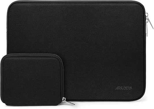 MOSISO Laptop Case 16 inch, 15-15.6 inch Laptop Sleeve Bag Compatible with MacBook Pro 16 inch, HP, Acer, Dell, Lenovo, ASUS Notebook, Neoprene Computer Sleeve Bag with Small Case, Black