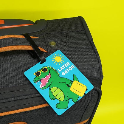 Funny Luggage Tag – Hilarious Travel ID Tag with Sarcastic Saying – Durable & Easy to Spot Suitcase Tag for Men, Women, Frequent Flyers, or Gag Gift for Travelers - Later Gator