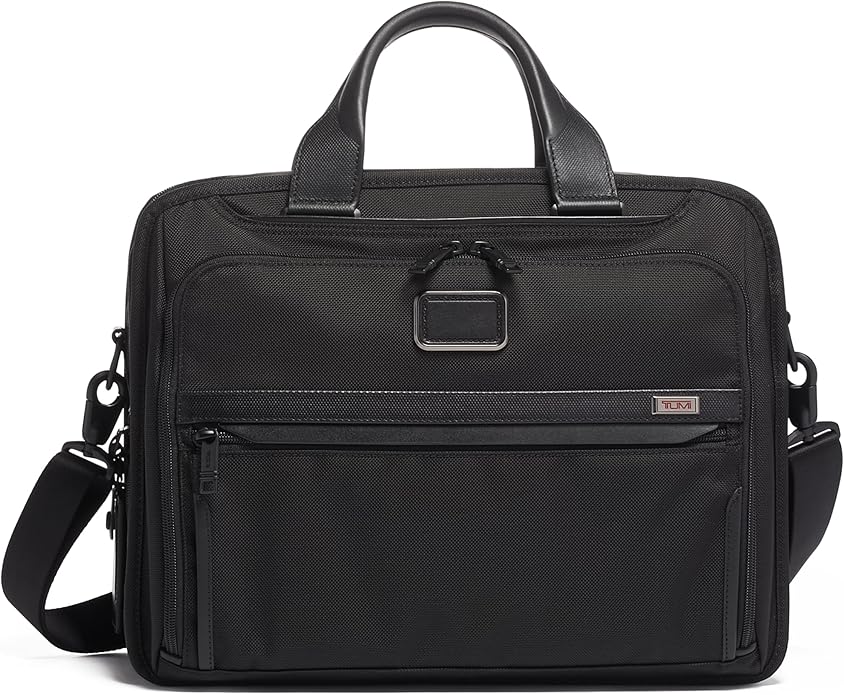 TUMI - Alpha Organizer Brief - Laptop Briefcase for Commute or Travel - Fits Up to 15" Laptop - Removable Shoulder Strap