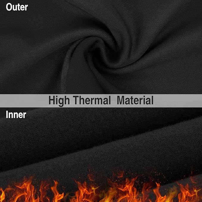 2 Pack Winter Neck Gaiter Warmer for Men&Women,Windproof Face Cover Fleece Face Mask Scarf for Cold Weather Sport