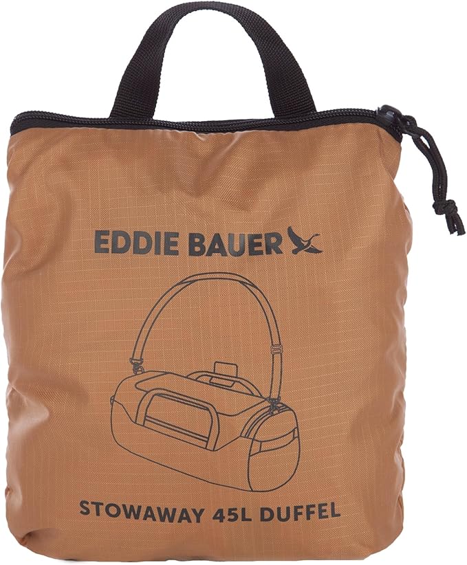 Eddie Bauer Stowaway Packable Duffel Bag | Travel | Foldable | Lightweight | Durable | Ripstop Polyester