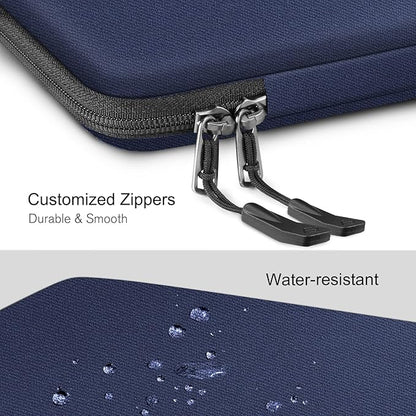 FINPAC 15.6-inch Hard Laptop Sleeve Case Compatible with 15.6 Inch Acer Aspire, Shockproof Computer Carrying Case for HP Dell Razer Samsung Laptop Chromebook, Navy