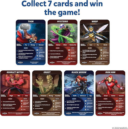 Skillmatics Guess in 10 Marvel, Card Games, Christmas Stocking Stuffers for Boys, Girls, Kids, Teens, Adults Who Love Avengers, Spiderman, Iron Man, Travel Toys, Gifts for Ages 8, 9, 10 and Up