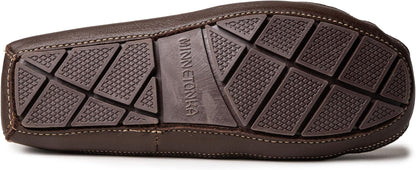 Minnetonka Men's Sheepskin-Lined Moose Slippers
