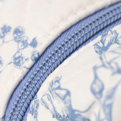 Staya Quilted Duffle Bag - Perfect Travel Companion, Quilted Weekender Bags for Women, (Coastal Grandma)