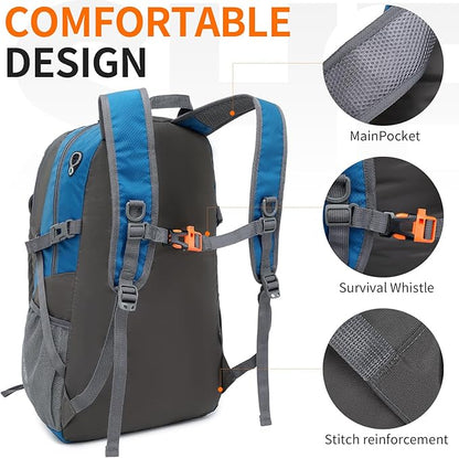 40L Hiking Backpack Lightweight Daypack Waterproof Travel Camping Backpack for Men Women Sport Packable