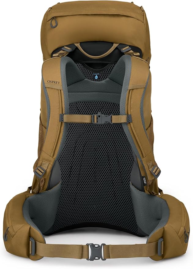 Osprey Rook 65L Men's Backpacking Backpack, Histosol Brown/Rhino Grey, Extended Fit