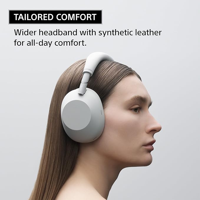 Sony WH-1000XM6 The Best Noise Canceling Wireless Headphones, HD NC Processor QN3, 12 Microphones, Adaptive NC Optimizer, Mastered by Engineers, Studio-Quality, 30-Hour Battery, Black