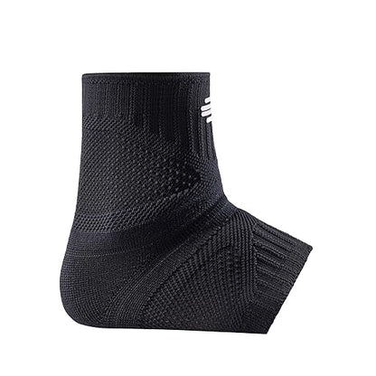 Bauerfeind Sports Ankle Support Dynamic - Ankle Compression Sleeve for Freedom of Movement - 3D AirKnit Fabric for Breathability - Premium Quality & Washable (XL, All Black)