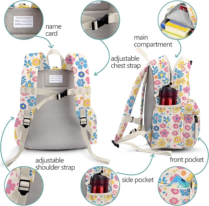 Toddler Backpack for Girls 2-5: Preschool Backpack for Boys Girls - Cute Kids Backpack for Boys