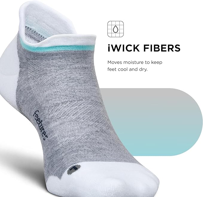 Feetures Elite Golf Max Cushion Tab Ankle Socks - Sport Sock with Targeted Compression