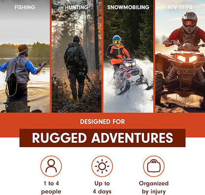Adventure Medical Kits Sportsman Series Medical Kit - 300 - First Aid Kit for Camping, Hiking, Hunting & More - For 6 People for 7 Days - Includes Bandages, Medicine, Guide Book & More