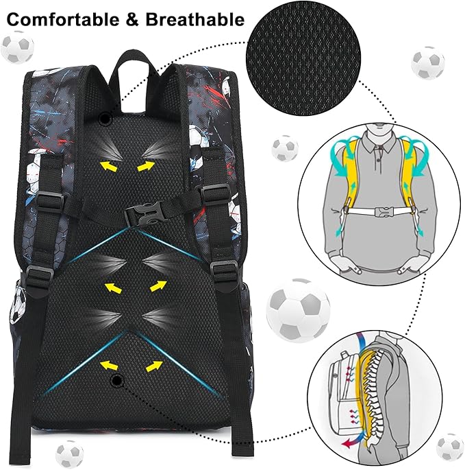CAMTOP Backpack for Kids, Boys Girls Preschool Backpacks with Lunch Box Toddler Kindergarten School Bookbag Set