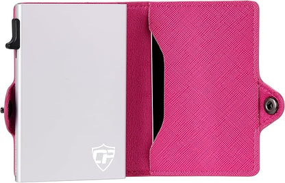 Conceal Plus Small RFID Wallet for Women, Slim Compact RFID Blocking Credit Card Holder Womens Wallet, Smart Pop Up Minimalist Card Case, Holds 4-6 Standard Cards Plus Cash & ID, Compact Travel Wallet